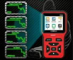 Farrot Diagnostični skener OBD2 vmesnik tester briše osebne kode napak