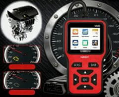 Farrot Diagnostični skener OBD2 vmesnik tester briše osebne kode napak