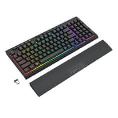 Redragon Shiva Pro K515 tipkovnica, brezžična, membranska, RGB