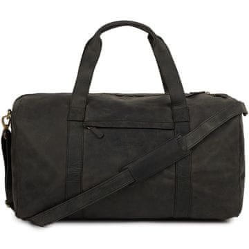 shumee Beltimore ekskluzivna vikend potovalna torba iz črnega nubuk usnja