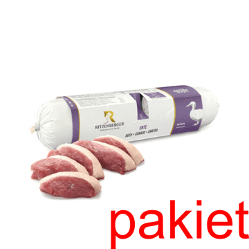 shumee 6 x Raca s postrvjo in borovnicami | dvojni zvitki (2x400g) | mokra hrana za pse | Ritzenberger