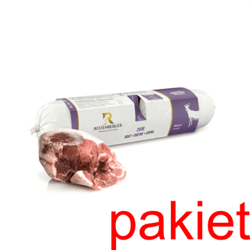 shumee 6 x Kozja hrana s pastinakom in kutino | dvojne rolice (2x400g) | mokra hrana za pse in mačke | Ritzenberger