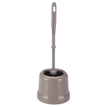 shumee GIANA plastična ščetka za stranišče s posodo, komplet 39 cm, bež