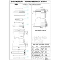 shumee Stožčasti ležaj Token OMEGA-A83, integriran 1-1/8 - 1.5