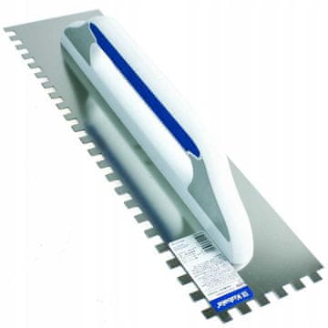 Kubala KUBALA Zobčana gladilka iz nerjavečega jekla 130x480mm 10x10 0254