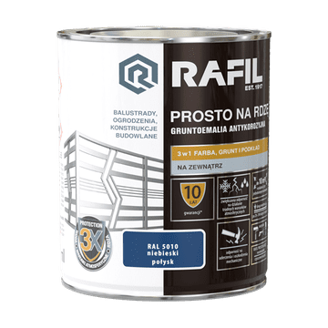 shumee RAFIL ravna do rjasto modrega sijaja RAL5010 0,75 l