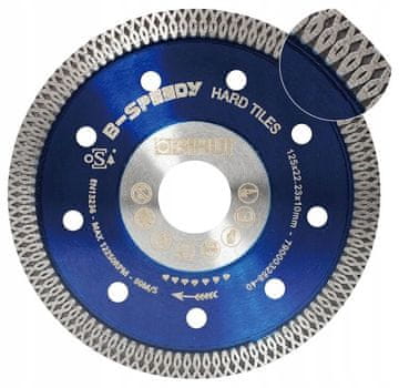 shumee BIHUI B-SPEEDY DIAMANTNI DISK ZA GRES PLOŠČICE DEBELINE 125 MM 1,4 MM - DCDM125