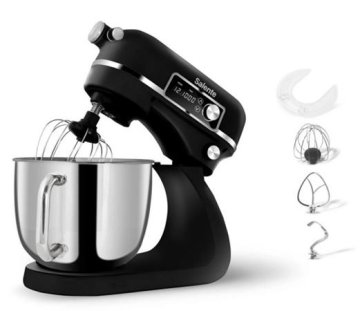 Salente DigiChef2, kuhinjski robot, 6-litrska posoda, v celoti kovinski, digitalni zaslon, črn