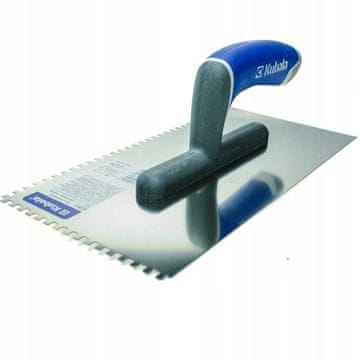 Kubala KUBALA Zobčana gladilka iz nerjavečega jekla 130x270mm 4x4mm 0261