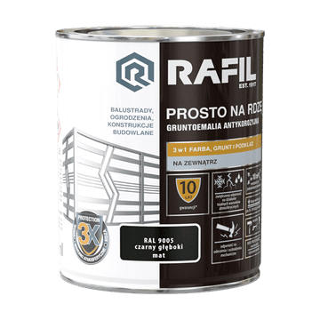 shumee RAFIL Brezbarvna do rje, temno mat črna, RAL9005, 0,75 l