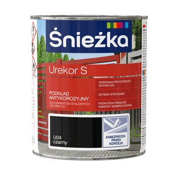 shumee Śnieżka Urekor S protikorozijski premaz črn 0,8L