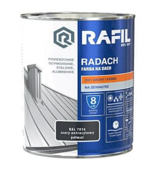 shumee RAFIL Radach antracitna polmat barva za strehe 0,75 l