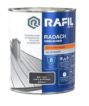 shumee RAFIL Radach strešna barva grafitno siva polmat 0,75 l