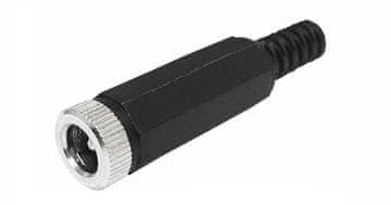 shumee VTIČNICA DC 2,5/5,5 ZA KABEL Z ZAŠČITO ZA VRVICE