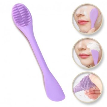 shumee ECARLA Čopič za nego obraza z aplikatorjem 17,2 x 2,9 cm vijoličen AK15FIO