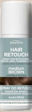shumee JOANNA PROFESSIONAL Sprej za korekcijo las za korenine srednje rjave barve 75 ml