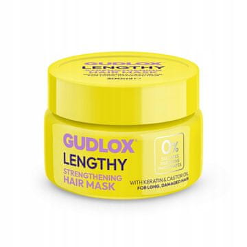 shumee GUDLOX maska za dolgotrajno krepitev las z ricinusovim oljem in keratinom 300 ml