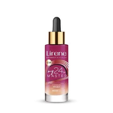 Lirene LIRENE My Master 24h prekrivni tekoči puder za obraz, odtenek 02 Beige 30 ml