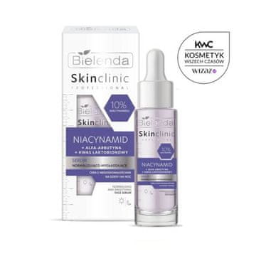 Bielenda Prof. BIELENDA Skin Clinic normalizirajoči in gladilni serum za obraz z niacinamidom 10 % 30 ml