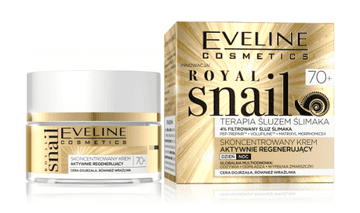 shumee EVELINE Royal Snail 70+ koncentrirana krema za obraz, aktivno regenerirajoča 50 ml