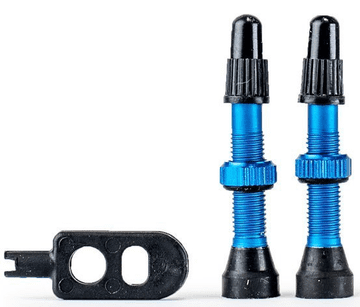 shumee Trezado ventili za brezzračnice, 2 kosa, s ključem, modri