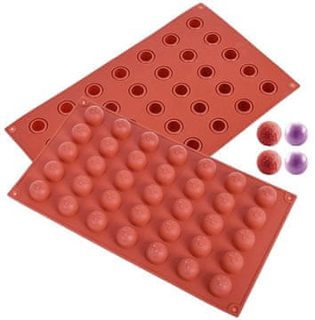 Silikonski model za porcijske čokolade, sladice, praline, MINI TARTUFE