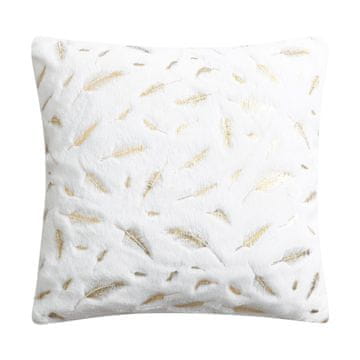 shumee Dekorativna prevleka za vzglavnik, perje, bela