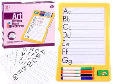 shumee Tabla z markerji za učenje pisanja črk TA0090