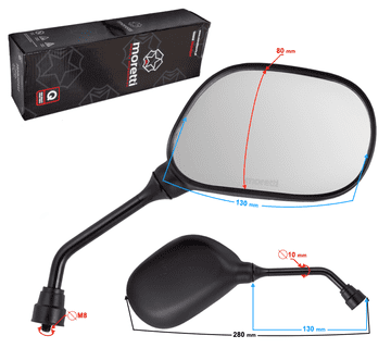 shumee Ogledala za skuter 21 R+R 8mm s homologacijo