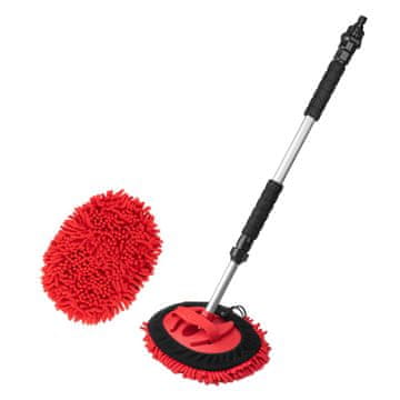 slomart Teleskopska krtača za avto AMiO z mikrovlakni in pretokom vode (67-100 cm)