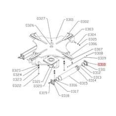 shumee Zamenjava ATH: Prirobnica za montažo aktuatorja z ušesom 460, 1460, 900, 1900, 980, 1980