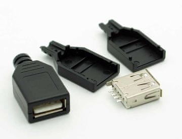 shumee USB VTIČNICA TIPA A ZA KABEL S POKROVOM