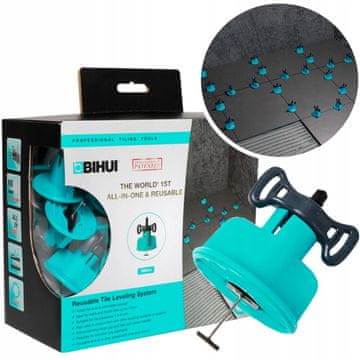 shumee Sistem za niveliranje ploščic za večkratno uporabo BIHUI 50 kosov - TSL50