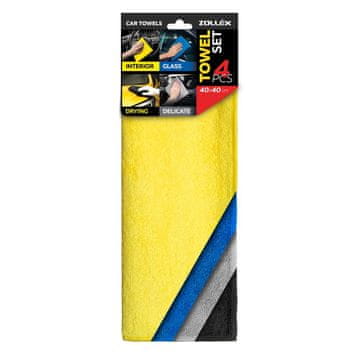 Zollex Krpa iz mikrovlaken, set 4 kosi, 4 barve 40*40 cm, 300 g/m2