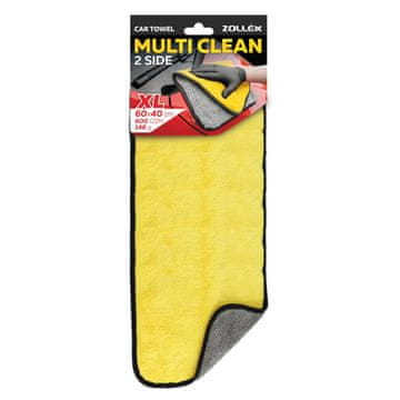 Zollex Krpa iz mikrovlaken, dvostranska (RUMENO-SIVA) 40*60 cm, 600 g/m2