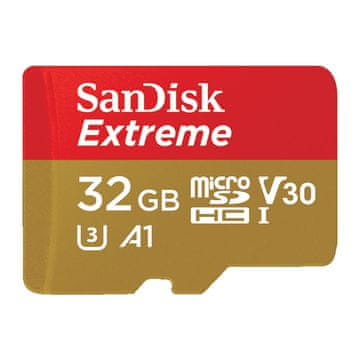 SanDisk Extreme microSD UHS-I 32GB (SDSQXAF-032G-GN6AA) spominska kartica