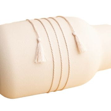 MummyBell Dolga starinsko roza svilena vrvica