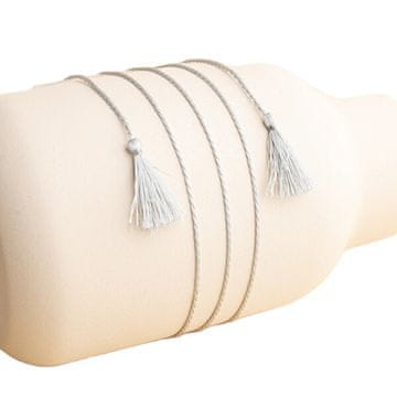 MummyBell Dolga siva svilena vrvica