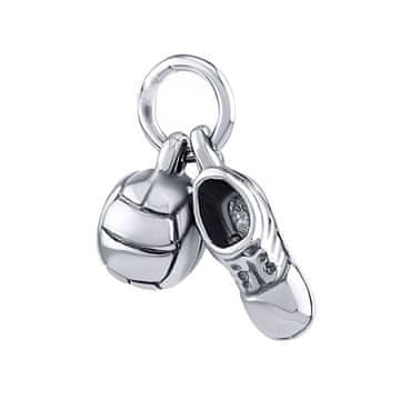 Silvego Srebrni obesek nogometna kopačka in žoga ZT241039P