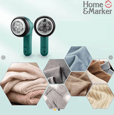 HOME & MARKER® Odstranjevalec vlaken z oblačil, Odstranjevalec muck, Električen odstranjevalec vlaken, Nega oblačil (Zelena) | FUZZOFF