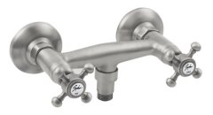 SAPHO Stenska retro armatura za prho v niklju - ANTEA