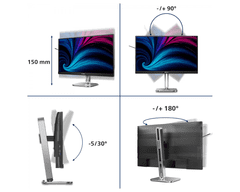 Philips 27B2U6903 27" 4K UHD IPS poslovni monitor z Thunderbolt 4, USB-C, LAN 2.5G in SmartKVM