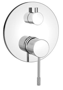 SAPHO SOLARIS Podometna Chromirana Tuš Baterija z Dvema Izvodoma