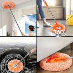 HOME & MARKER® Čistilni mop, Mop za okna in tla, 360 vrtljivi mop, Čistilec iz mikrovlaken | CORALMOP