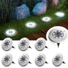 HOME & MARKER® Komplet solarnih svetilk za vrt in teraso, topla bela svetloba (3 kos) | LUMIGARD