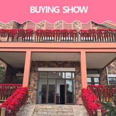 HOME & MARKER® Umetne rože, Umetno cvetje, Umetne cvetlične viseče rože, Viseči šopek (Rdeča, 4 x 72 x 77 cm) | HANGROSE