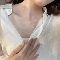 AVESTLINE Srebrna verižica Crescent Charm, rose gold