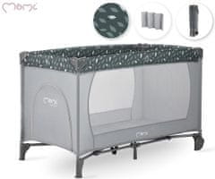 MoMi potovalna posteljica BELOVE, siva