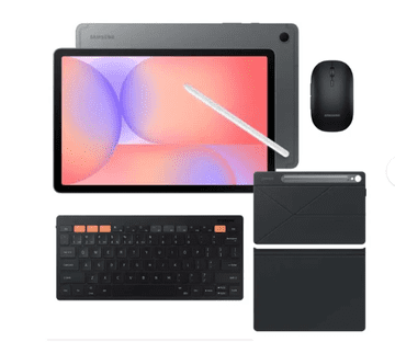 Samsung Galaxy Tab S10 Lite tablični računalnik, 128GB, WiFi, siv + tipkovnica, miška, ovitek