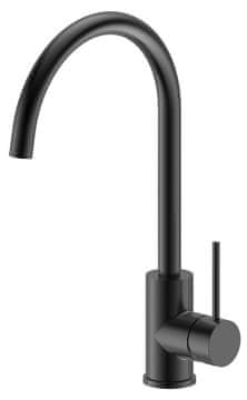 SAPHO Mat Črna Samostoječa Kuhinjska Pipa SAPHO TRONA s Vrtljivo Roko, Višina 315 mm